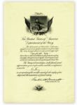 Letter Signed by Franklin D. Roosevelt, Thanking an American for His Donation of Binoculars for the WWI ''Eyes for the Navy'' Campaign -- Along With the Actual Binoculars Used in WWI