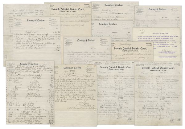Incredible Lot of Documents Related to a Famous Incident in Which Butch Cassidy Was Mistakenly Presumed Dead -- From May 1898