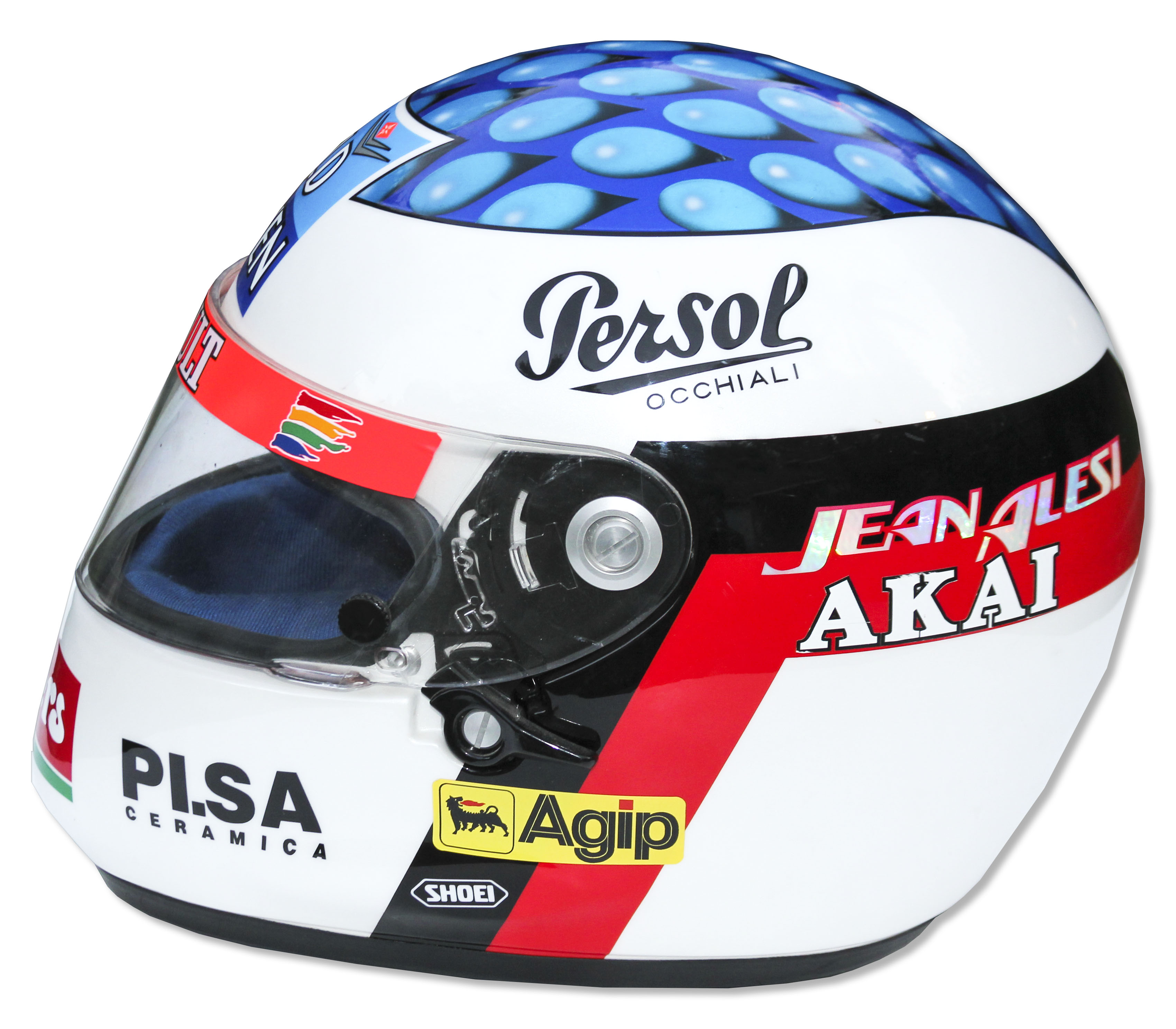 Jean Alesi Helmet. Wear helmets