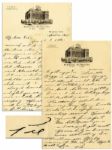 Pie Traynor Autograph Letter Signed With Handwritten Envelope -- 1935 -- ...I have been very busy trying to make trades and newspapermen are always around...