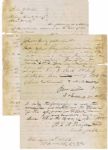 Texas Slave Document Signed by Justice R.E.B. Baylor