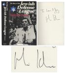 Rabbi Meir Kahane Signed Copy of His Book The Story of the Jewish Defense League