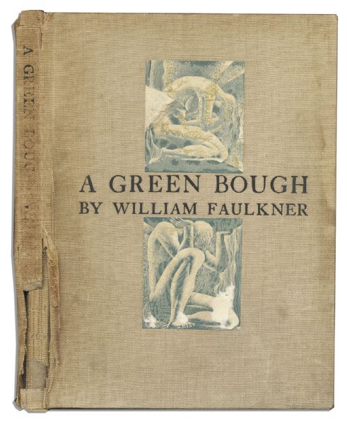 William Faulkner Signed ''A Green Bough'' -- Rare Limited Edition of Faulkner's Poetry