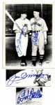 8 x 10 Signed Photo by Baseball Greats Joe DiMaggio and Bob Feller -- With PSA/DNA COA