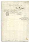 French General Claude Malet Document Signed From 1795 -- He Would Lead Unsuccessful Coup Against Napoleon in 1812