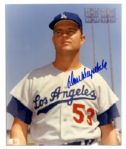 Don Drysdale 8 x 10 Photo Signed -- With PSA/DNA COA