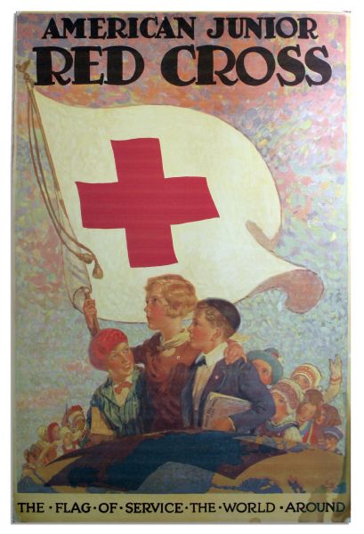 Original 1920's Junior American Red Cross Poster