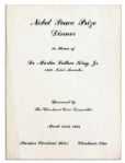 Martin Luther King, Jr. Program From His 1965 Speaking Engagement Following His Nobel Peace Prize Win