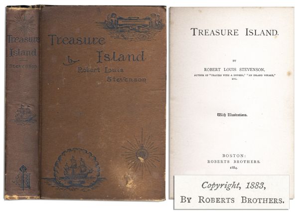 First American Edition of Robert Louis Stevenson's Classic ''Treasure Island'' -- The Rare First Illustrated Edition