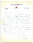 Baseball Legend Elston Howard Autograph Letter Signed on Yankees Letterhead -- ...I Have Been Sick Since The Playoffs... -- With PSA/DNA COA