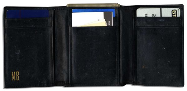 Television Legend Milton Berle's Personal Wallet -- Contains His Ticket to the 1968 Democratic Convention, Photo of a Lady & Other Items