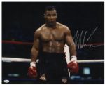 Mike Tyson Signed Photo Poster -- 20 x 16 -- With JSA LOA