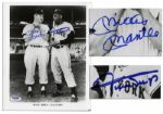 Excellent Mickey Mantle & Willie Mays Signed Photo -- With PSA/DNA
