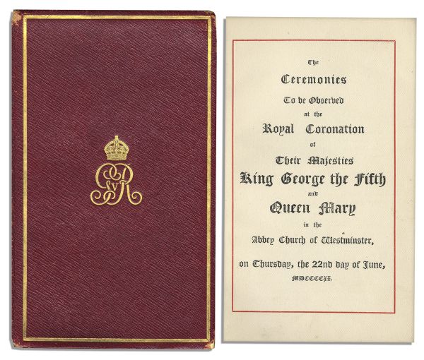 King George & Queen Mary Coronation Booklet