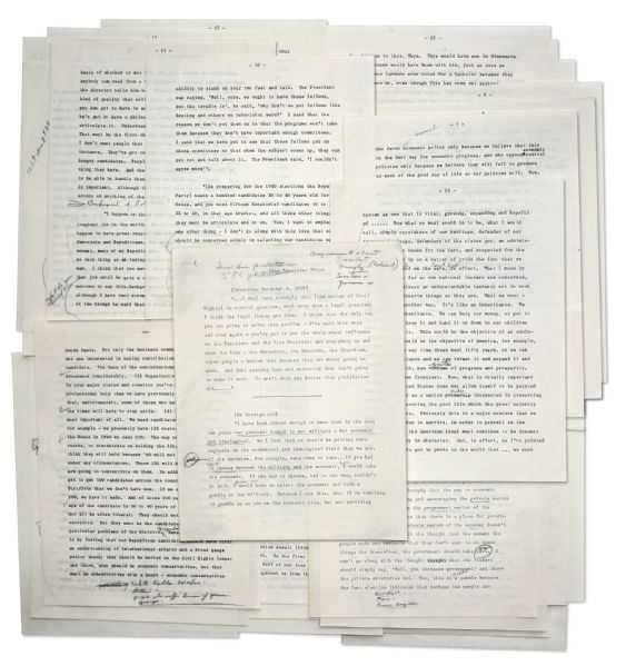 Transcript of 1958 Interviews With Richard Nixon -- Done by Nixon's Biographer Earl Mazo for ''Richard Nixon: A Political and Personal Portrait''