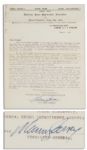 Marcus Garvey Typed Letter Signed Regarding the Universal Negro Improvement Association and African Communities League -- ...We do not expect you to fail us...