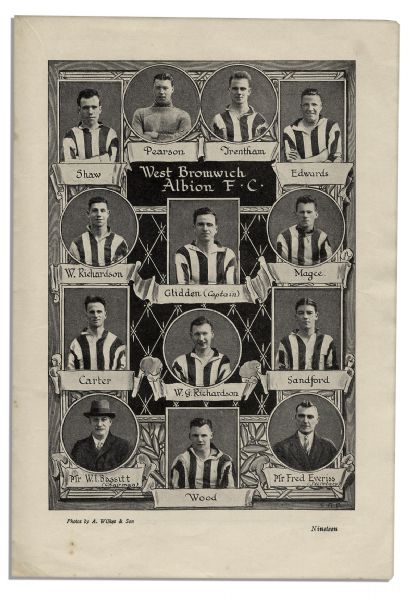 Exceedingly Rare Official Program for the 1931 F.A. Cup Finals -- In Which Two Midlands Rivals Competed, as the Only West Midlands Local Derby in the Cup's History