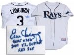 Evan Longoria Signed & Game-Worn Home Jersey -- From the 16 June 2011 Rays v. Red Sox Game