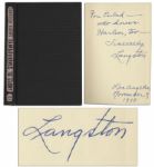 Rare Signed & Inscribed First Edition of Langston Hughes Novel, Tambourines to Glory