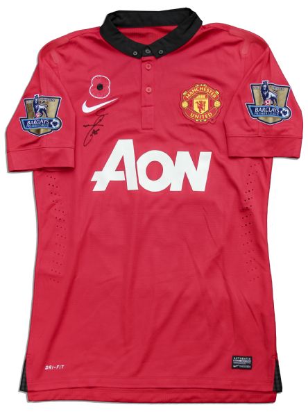 Shinji Kagawa Match-Worn Manchester United Football Shirt Signed