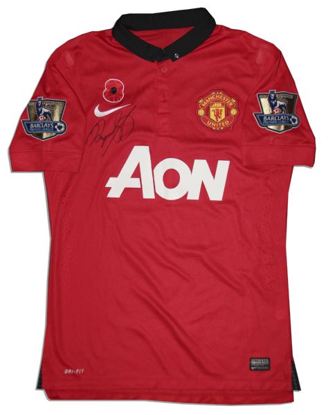 Ryan Giggs Signed Match-Worn Shirt From Manchester United