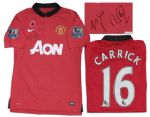 Michael Carrick Manchester United Match-Worn Shirt Signed