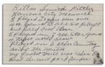 HOFer Hilton Smith Handwritten Biography Signed -- ...My greatest thrill was when I beat the New York Yankee...