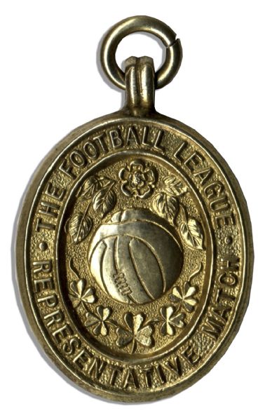 Football League Silver-Gilt Medal From the Representative Match With Irish Football League in 1965