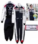 Race-Worn Suit by Formula One Driver Bruno Senna in 2012