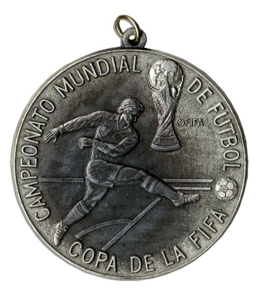 FIFA World Cup Medal From 1982 -- Awarded to Referee Nicolae Rainea, Whose Controversial Calls in the Second Round Might Have Helped Propel Italy to Victory