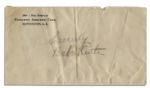 Babe Ruth Signed Envelope -- With PSA/DNA COA