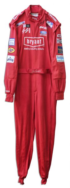 Indy 500 Winner Arie Luyendyk Race-Worn Suit Signed