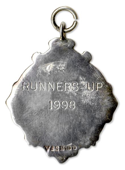 Middlesbrough 1998 League Cup Runners-Up Medal Awarded to Steve Vickers