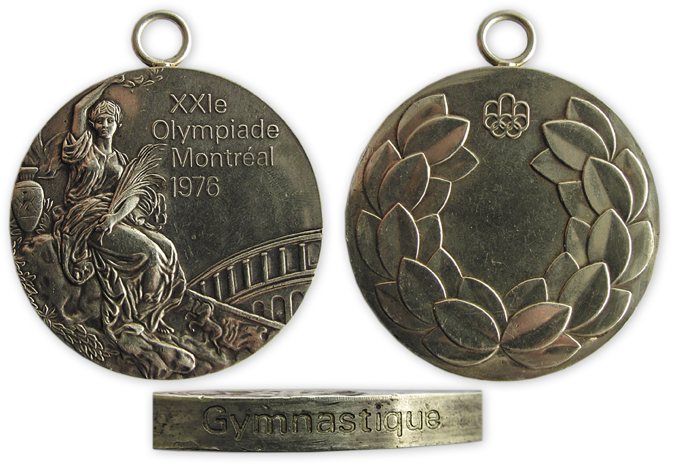 Lot Detail - Silver Gymnastics Medal From the 1976 Summer Olympics -- Won by Member of The USSR Gymnastics Team
