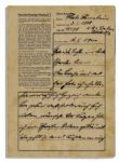 Dachau Concentration Camp Letter -- 1940 Prisoner Letter on Dachau Stationery