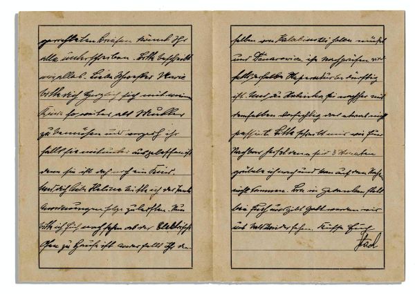 Dachau Concentration Camp Letter -- 1940 Prisoner Letter on Dachau Stationery