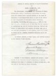 Film Pioneer Samuel Goldwyn 1937 Document Signed