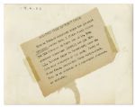 4 September 1945 AP Press Photo of General Douglas MacArthur Signing the Japanese Surrender Papers -- 9'' x 7'' -- Very Good