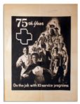 Red Cross Poster Commemorating the Organizations 75th Anniversary