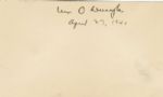 Supreme Court Justice William O. Douglas Signature
