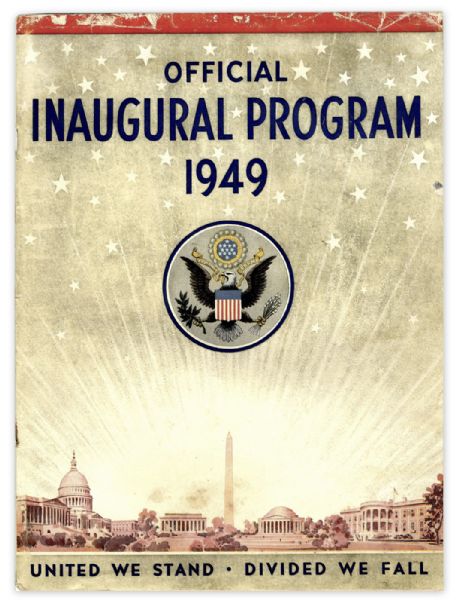 Harry Truman 1949 Inauguration Program