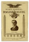 Inaugural Program for Woodrow Wilson -- 5 March 1917, One Month Before Wilson Asked Congress to Declare War Against Germany