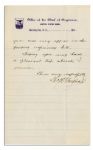 George W. Goethals Autograph Letter Signed -- Goethals Is Widely Admired for His Supervision of the Panama Canal Construction