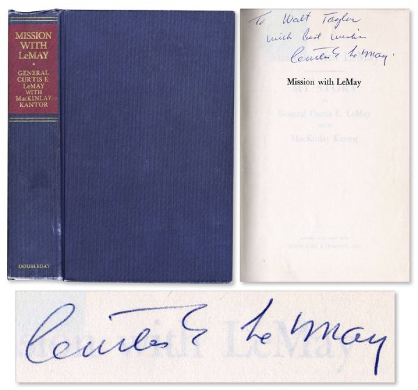 WWII General Curtis E. LeMay Signed First Edition of His Memoir ''Mission With LeMay''