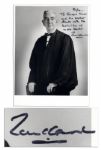 U.S. Supreme Court Justice Tom C. Clark Signed Photo -- ...best wishes of an old Scouter...