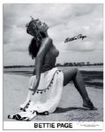 ''Queen of Pin-Ups'' Bettie Page 8'' x 10'' Risque Signed Photo -- Also Signed by Photographer Bunny Yeager