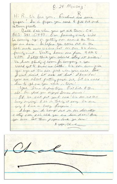Rare Autograph Letter Signed From Manson Family Member Charles ''Tex'' Watson