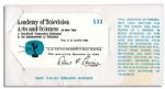 ''Mr. Television'', Milton Berle Academy of Television Arts and Sciences 1959 Membership Card