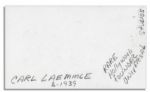 Universal Studios Founder Carl Laemmle's Signature