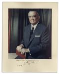 J. Edgar Hoover Signed Photo Display